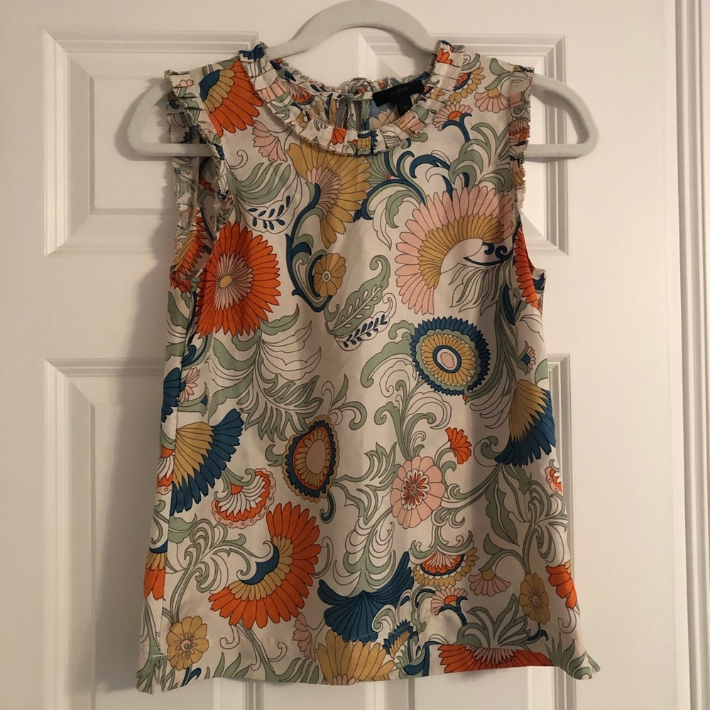 J Crew Silk Top